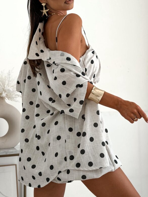 Set 3in1 Sun Kiss with cotton white-black