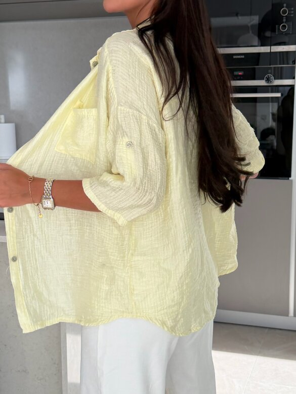 Koszula Lusore butter yellow