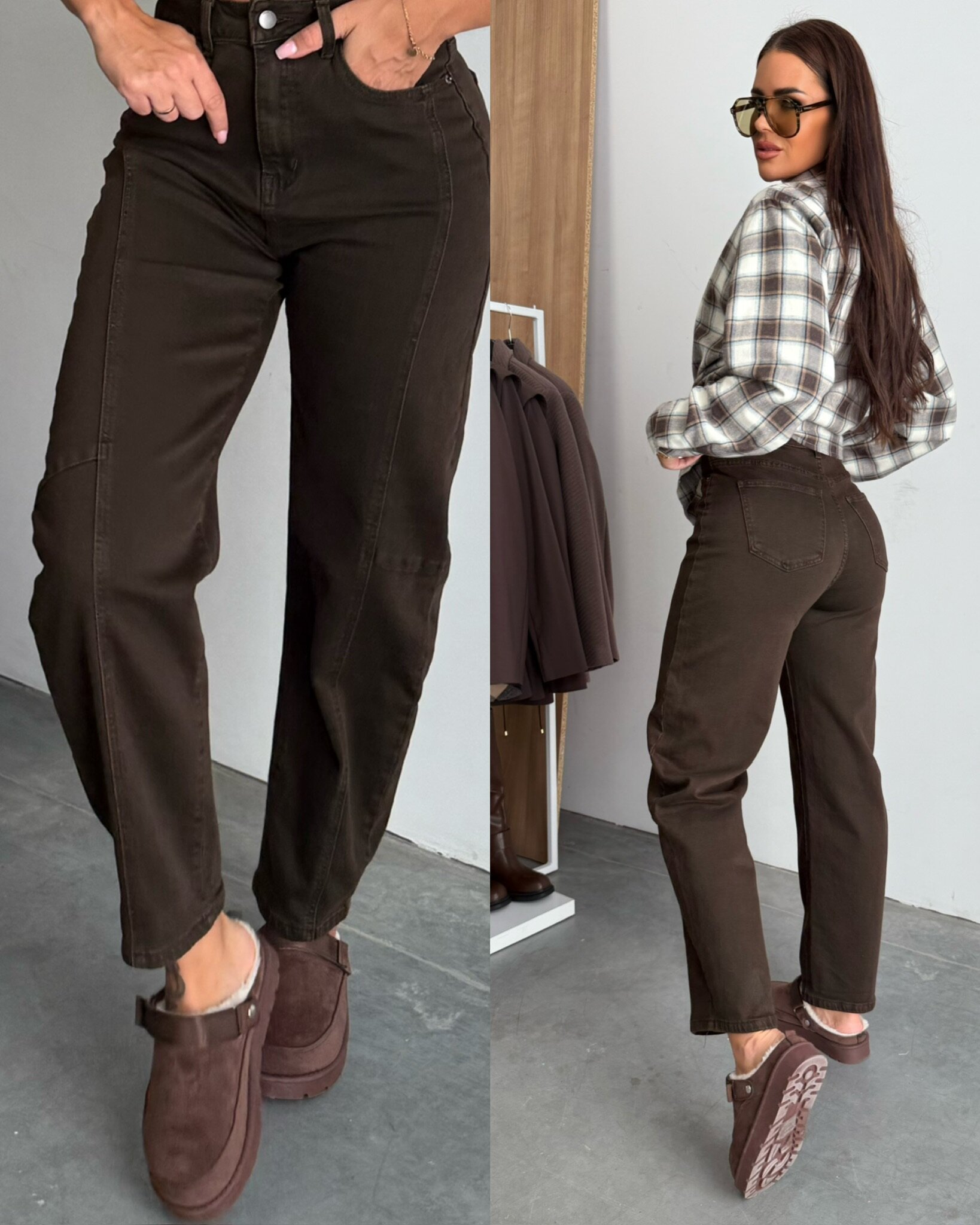 Spodnie Morice jeans czekoladowe