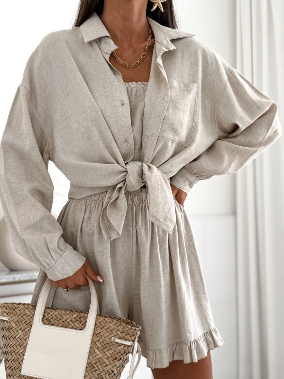 Set 3in1 Nude Harmony linen light beige