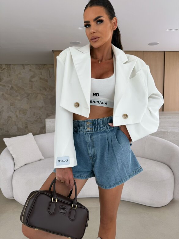 Spodenki Aston jeans niebieskie 