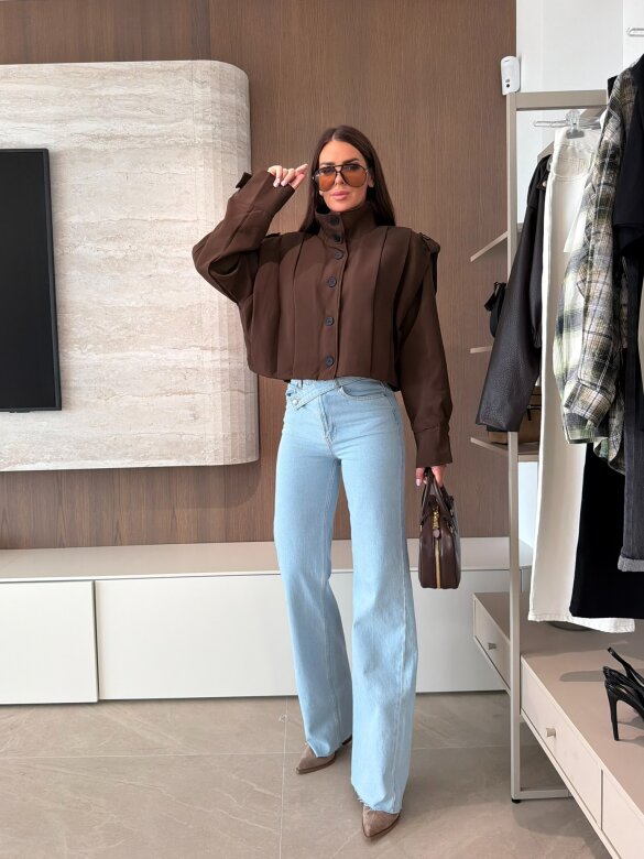 Jacket Lorena short chocolate