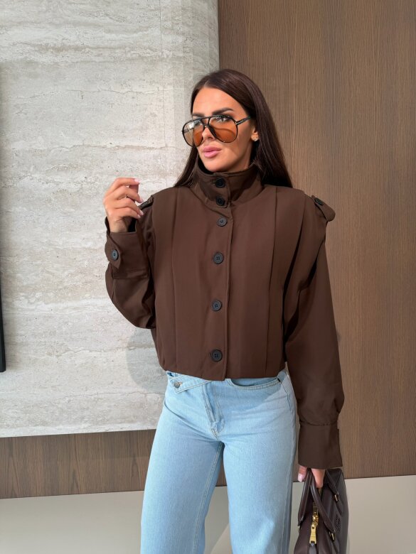 Jacket Lorena short chocolate
