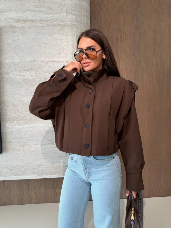 Jacket Lorena short chocolate