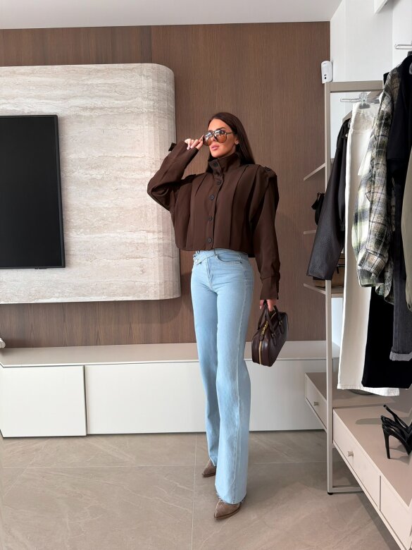 Jacket Lorena short chocolate