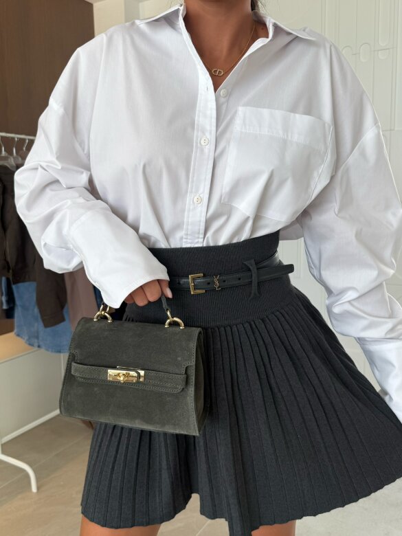 Torebka Carolyn zamszowa khaki