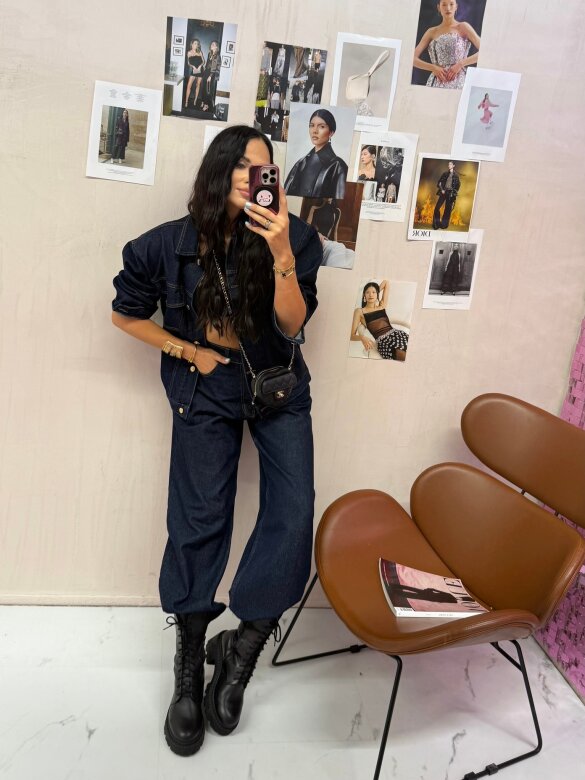 Katana Rivella jeans ciemnoniebieska