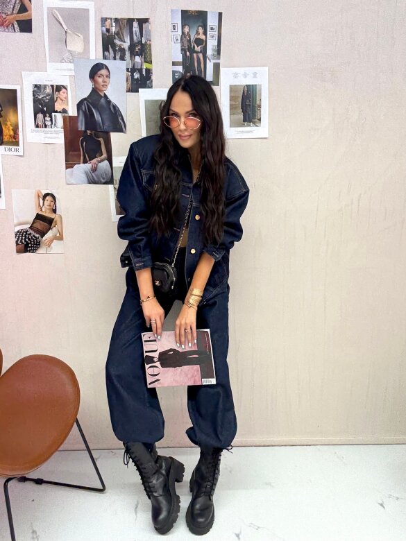 Katana Rivella jeans ciemnoniebieska