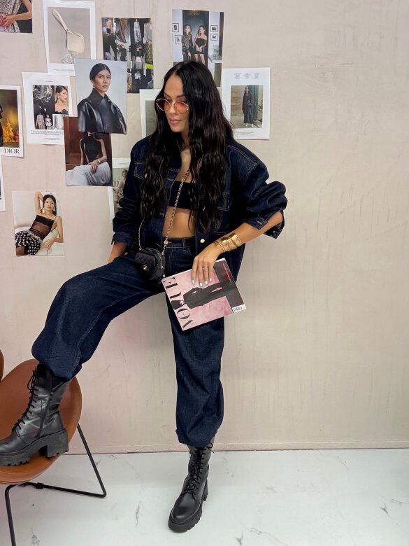 Katana Rivella jeans ciemnoniebieska