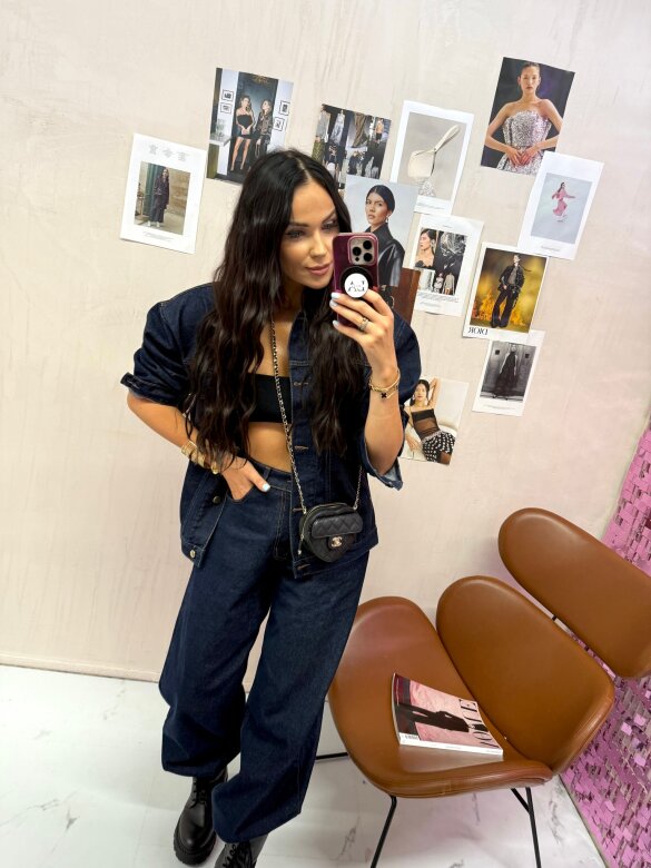 Katana Rivella jeans ciemnoniebieska