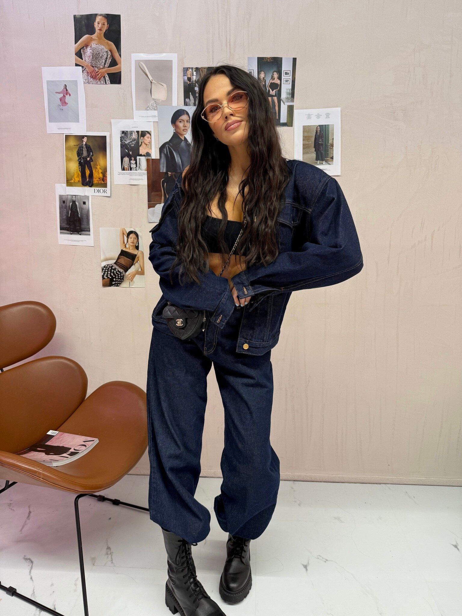 Katana Rivella jeans ciemnoniebieska