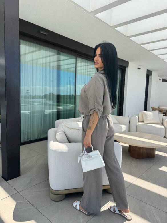 Muslin set 2in1 Marevino mocca 