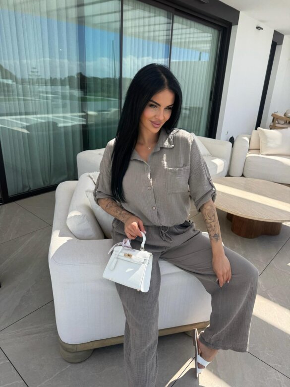 Muslin set 2in1 Marevino mocca 