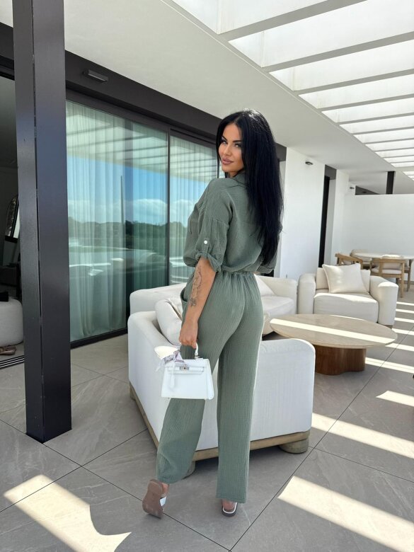 Muslin set 2in1 Marevino green