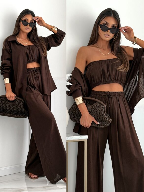 Set 3in1 Deep Muse linen chocolate