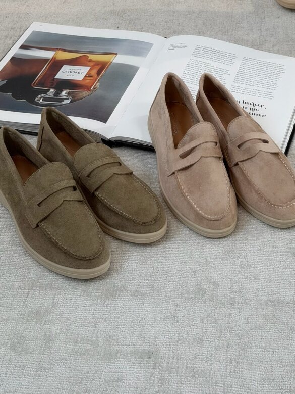 Mokasyny Select eko zamsz mocca 