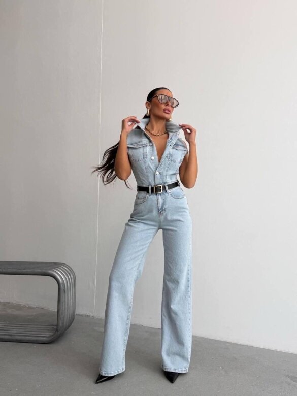 Kombinezon Signature jeans jasnoniebieski 