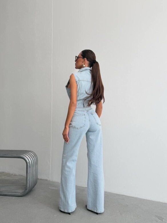 Kombinezon Signature jeans jasnoniebieski 