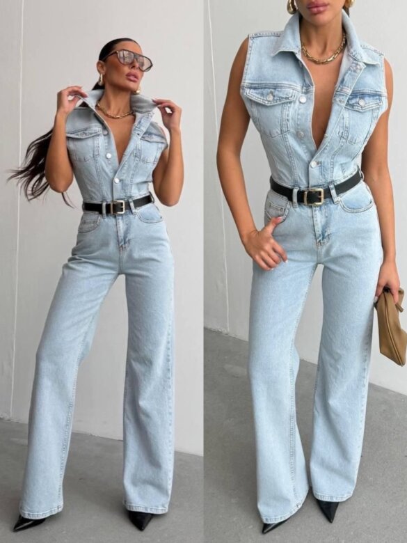 Kombinezon Signature jeans jasnoniebieski 