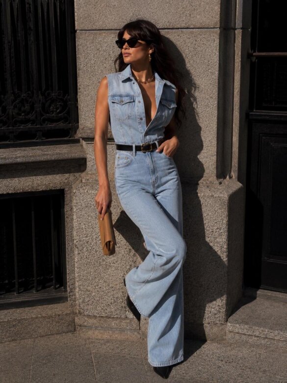 Kombinezon Signature jeans jasnoniebieski 