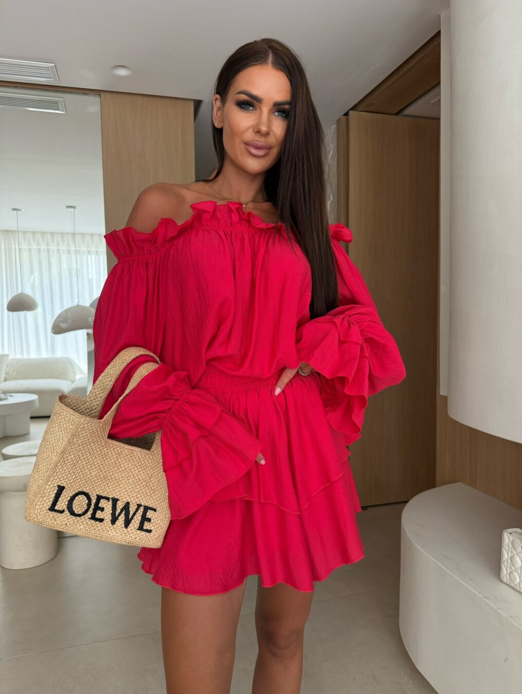 Bluzka Mirena hiszpanka czerwona  14