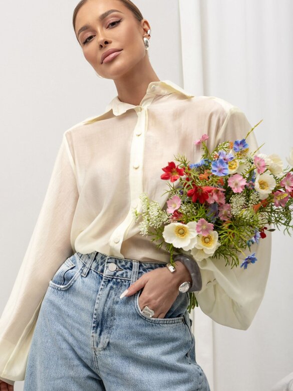 Koszula Perfetto cytrynowa