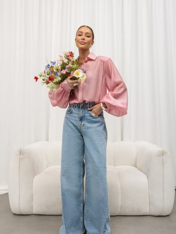 Koszula Perfetto pudrowa