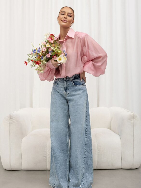 Koszula Perfetto pudrowa