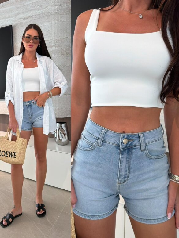 Szorty Beliami jeans jasnoniebieskie