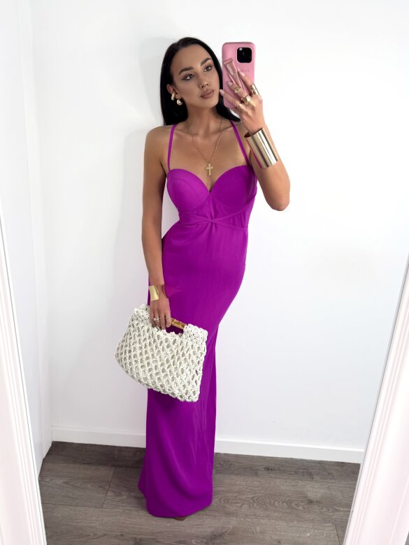 Sukienka Margarita maxi fuksja