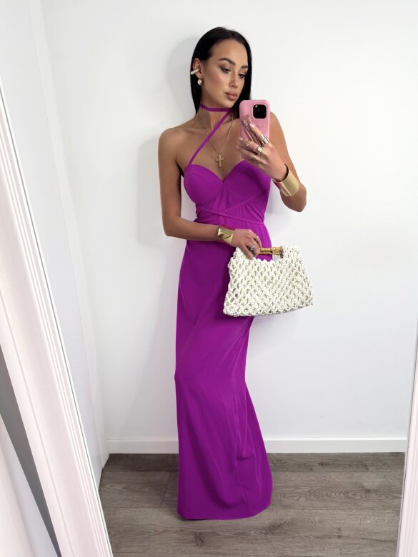 Sukienka Margarita maxi fuksja