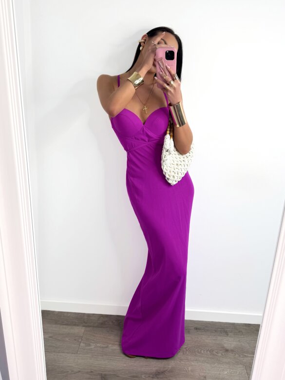 Sukienka Margarita maxi fuksja