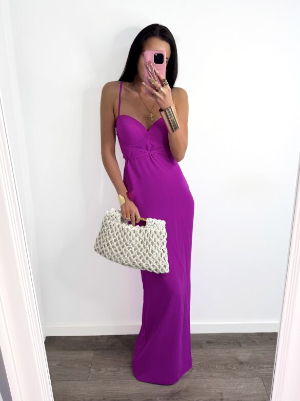 Sukienka Margarita maxi fuksja