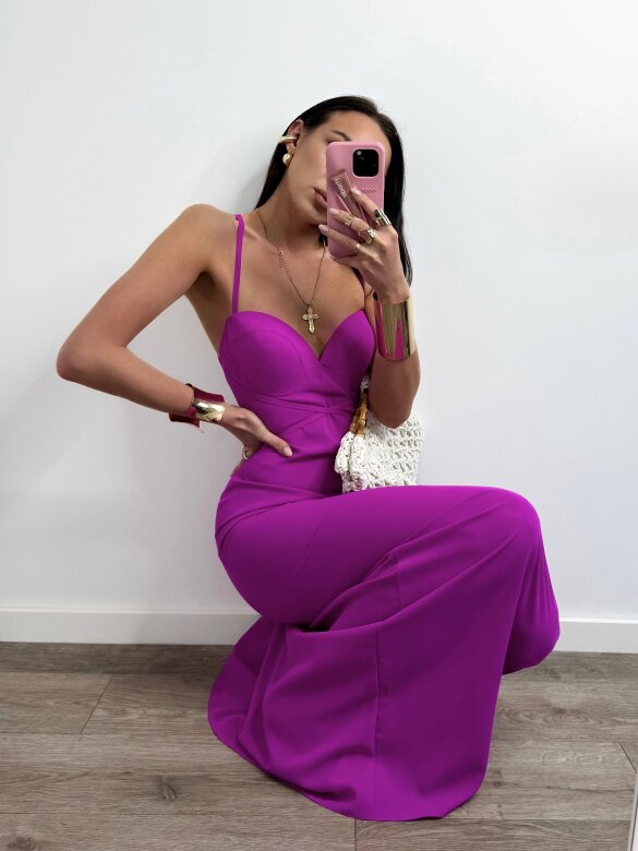 Sukienka Margarita maxi fuksja