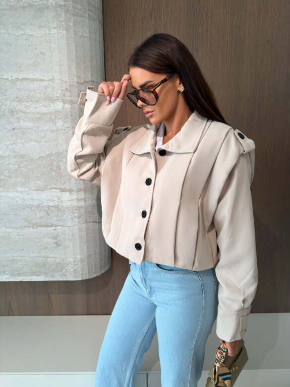 Jacket Lorena short light beige