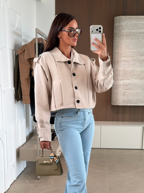 Jacket Lorena short light beige