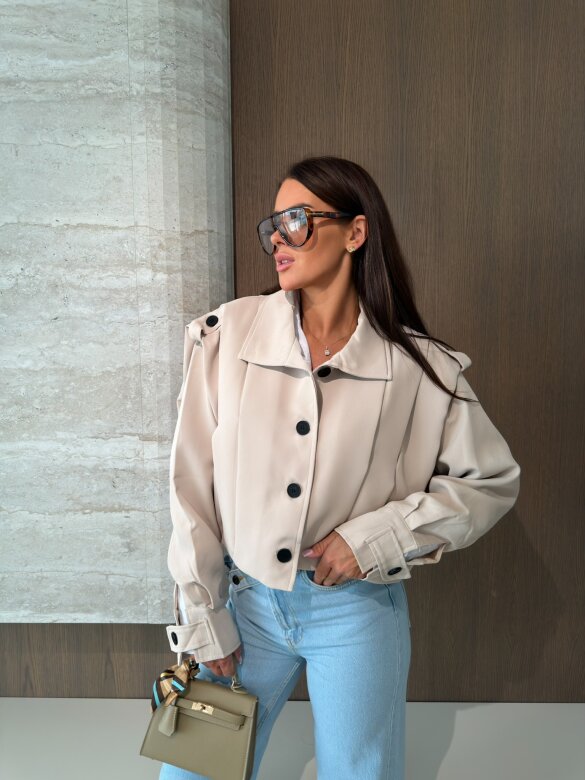 Jacket Lorena short light beige