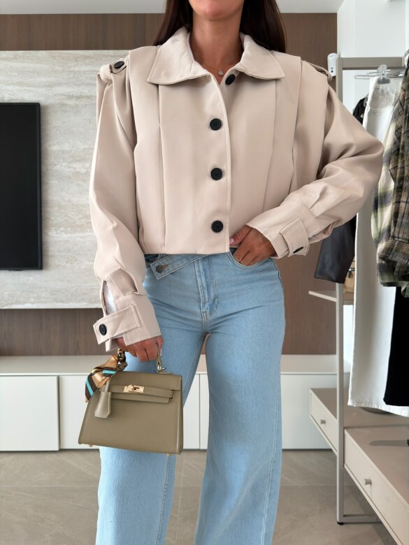 Jacket Lorena short light beige