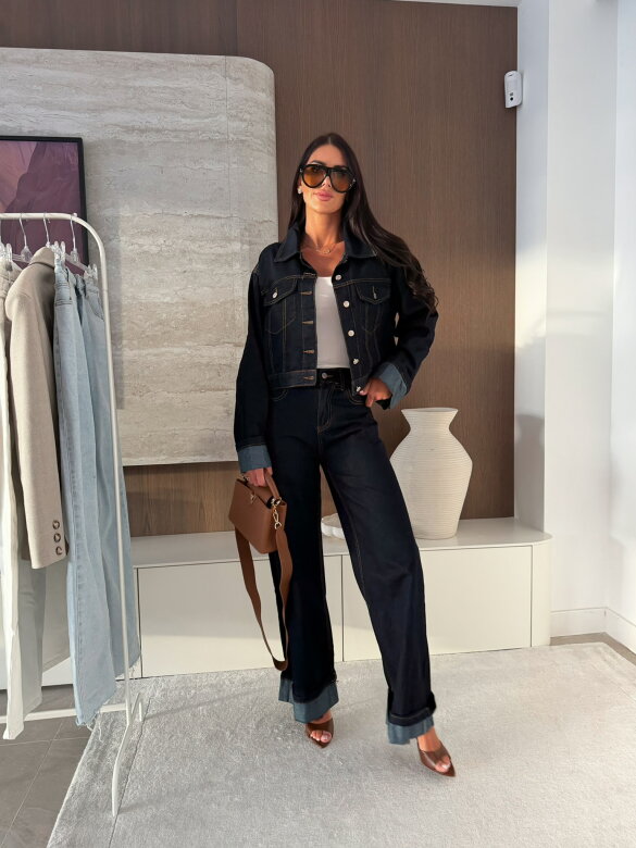 Spodnie Sueno jeans ciemnoniebieskie