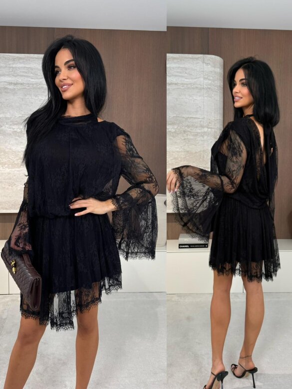 Sukienka Gelissima koronkowa czarna