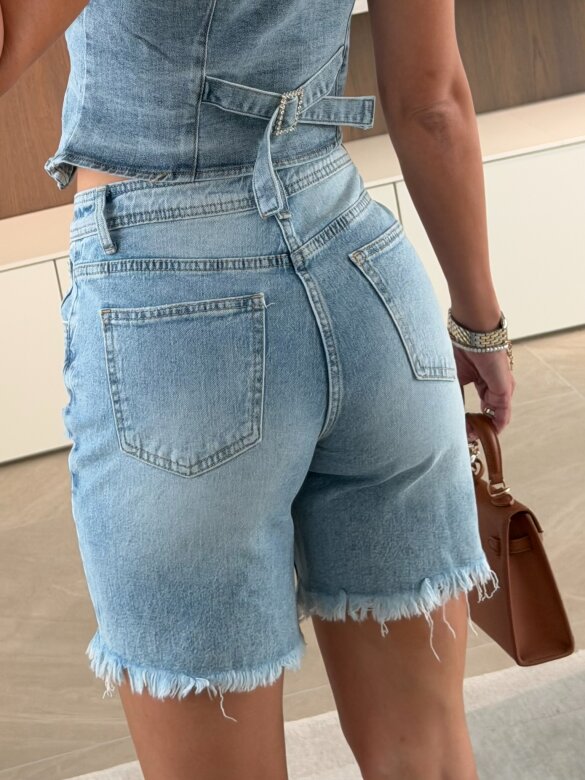 Szorty Rosavine jeans niebieskie