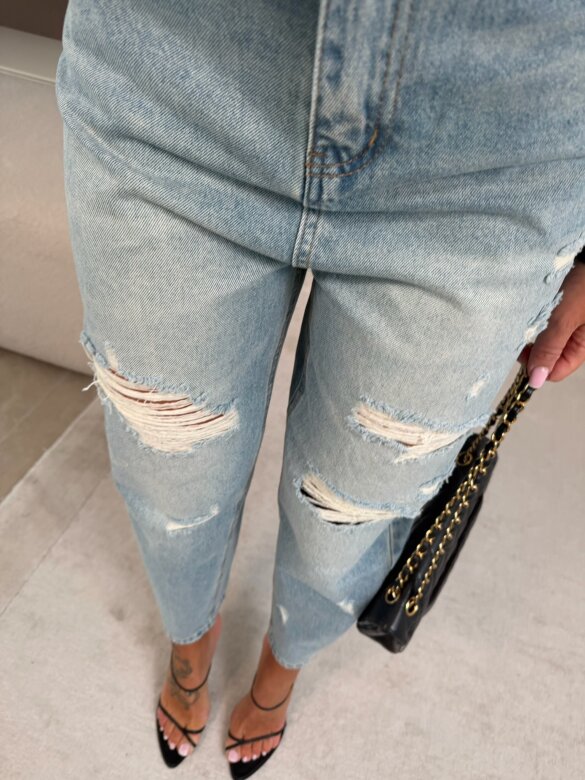 Spodnie Calle jeans jasnoniebieskie