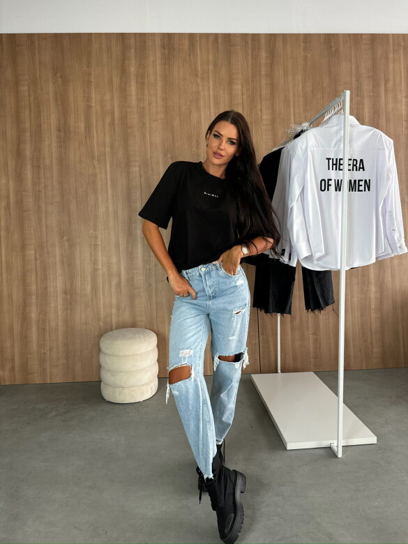 T-shirt Minimal czarny