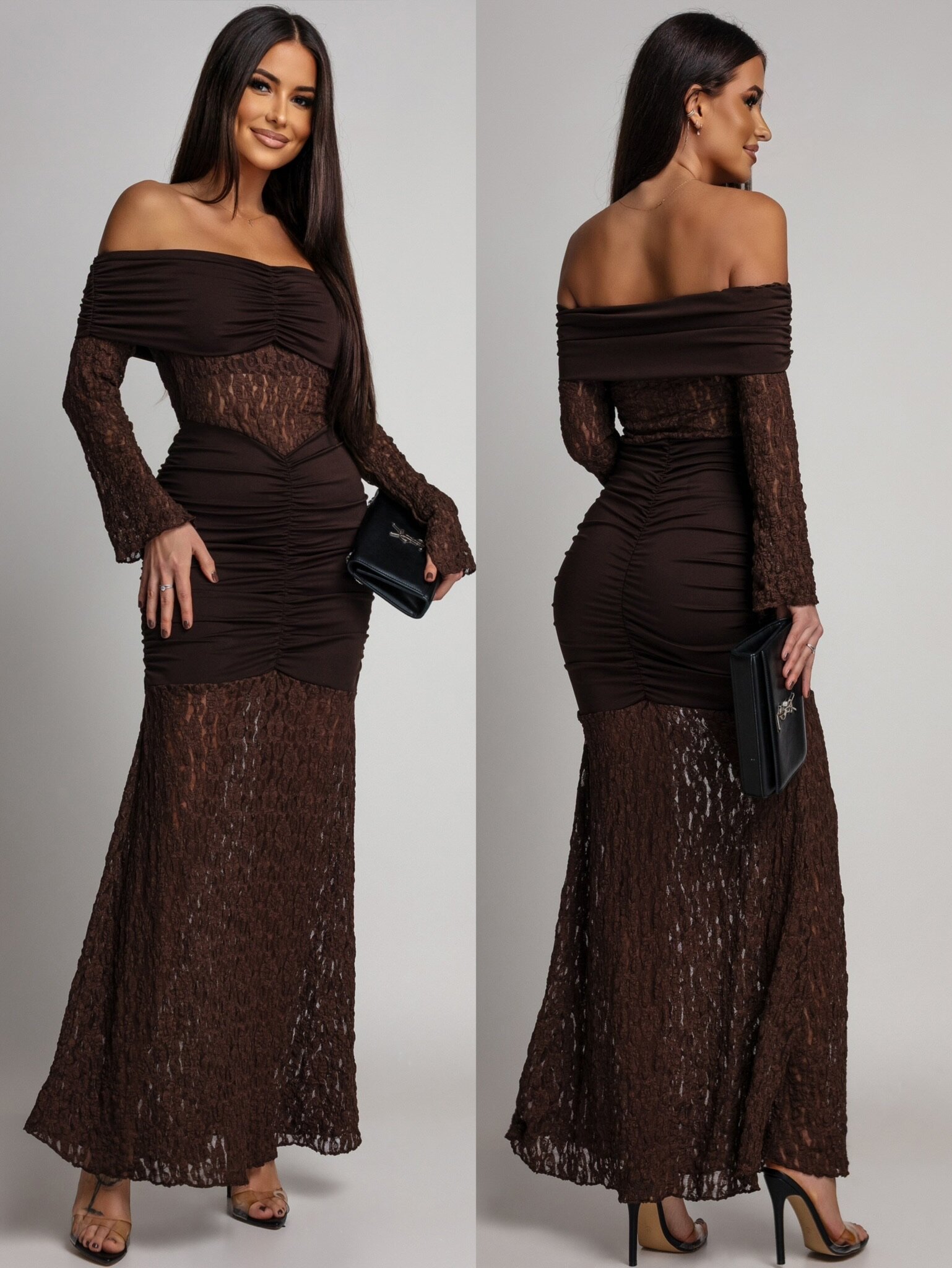 Dress Mavio maxi chocolate