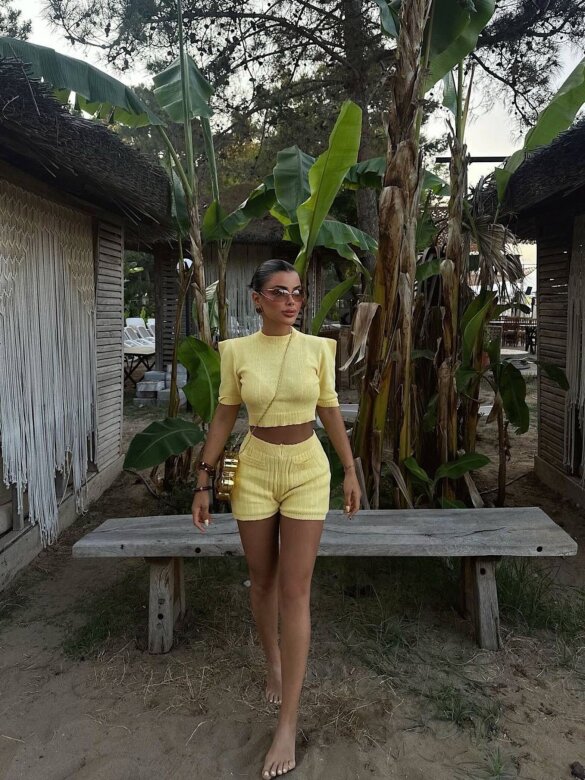 Komplet 2w1 Solle żółty