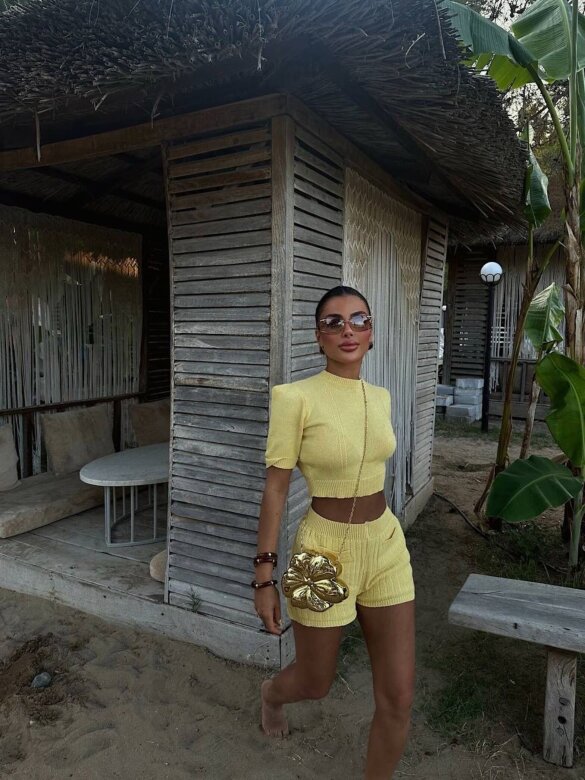 Komplet 2w1 Solle żółty