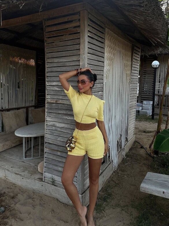 Komplet 2w1 Solle żółty