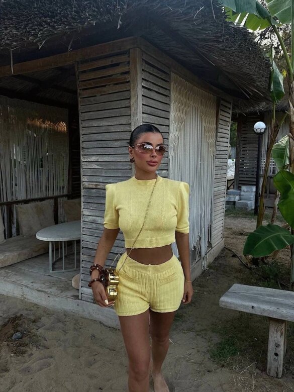 Komplet 2w1 Solle żółty