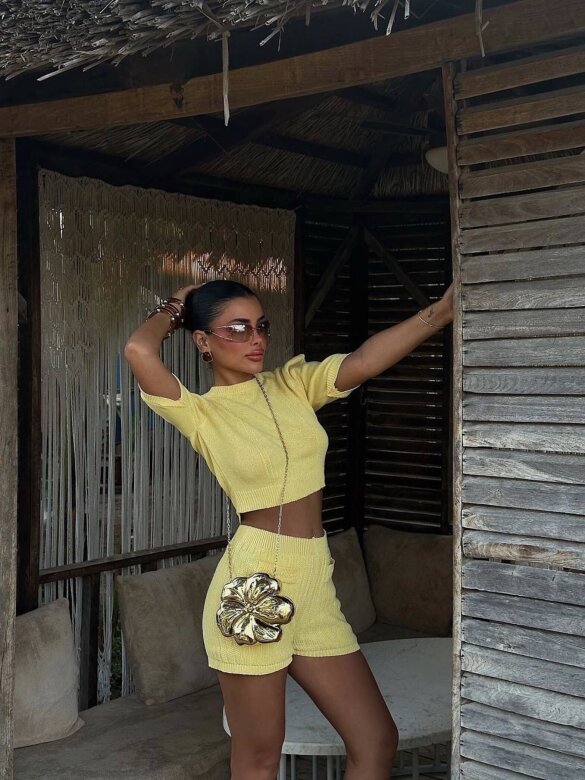 Komplet 2w1 Solle żółty