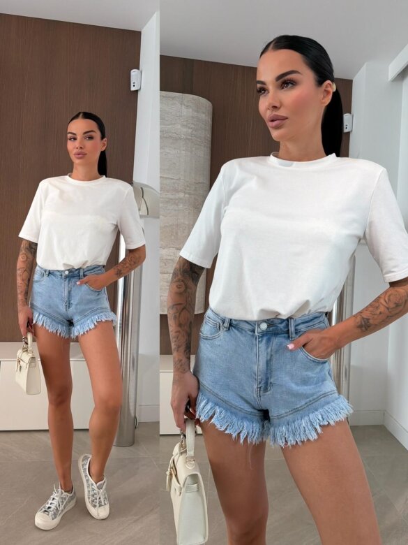 Szorty Alivios jeans jasnoniebieskie